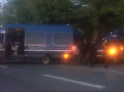 Première photo de l'intervention