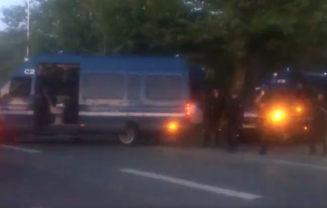 Première photo de l'intervention