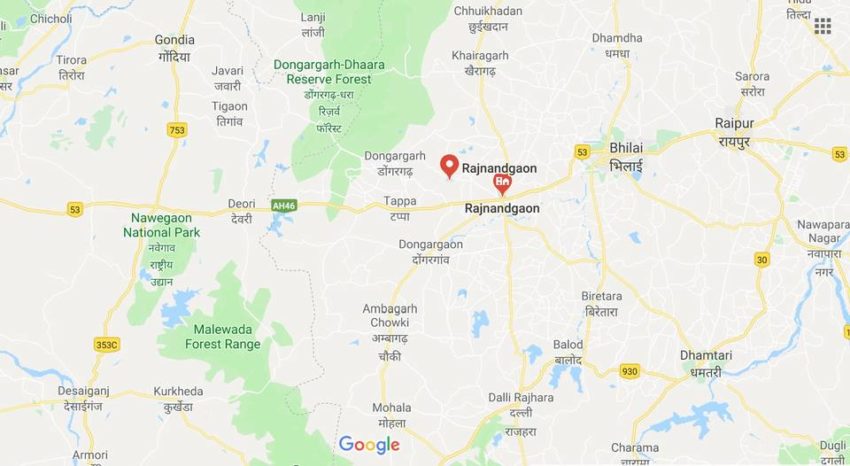 Le district de Rajnandgaon, dans le Chhattisgarh