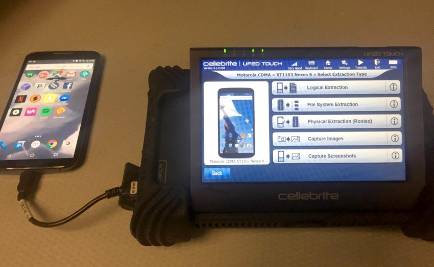 Le dispositif de Cellebrite