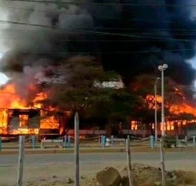 L'incendie des locaux de Confipetrol.