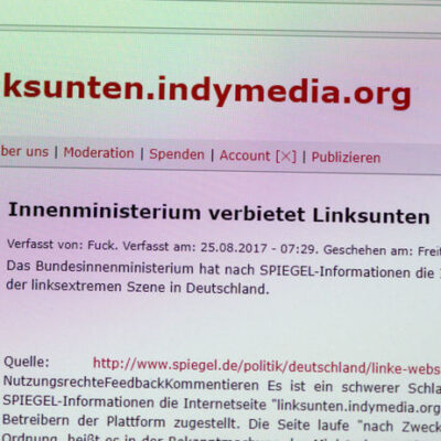 Interdiction de la plateforme Open-Posting Indymedia Linksunten en 2017