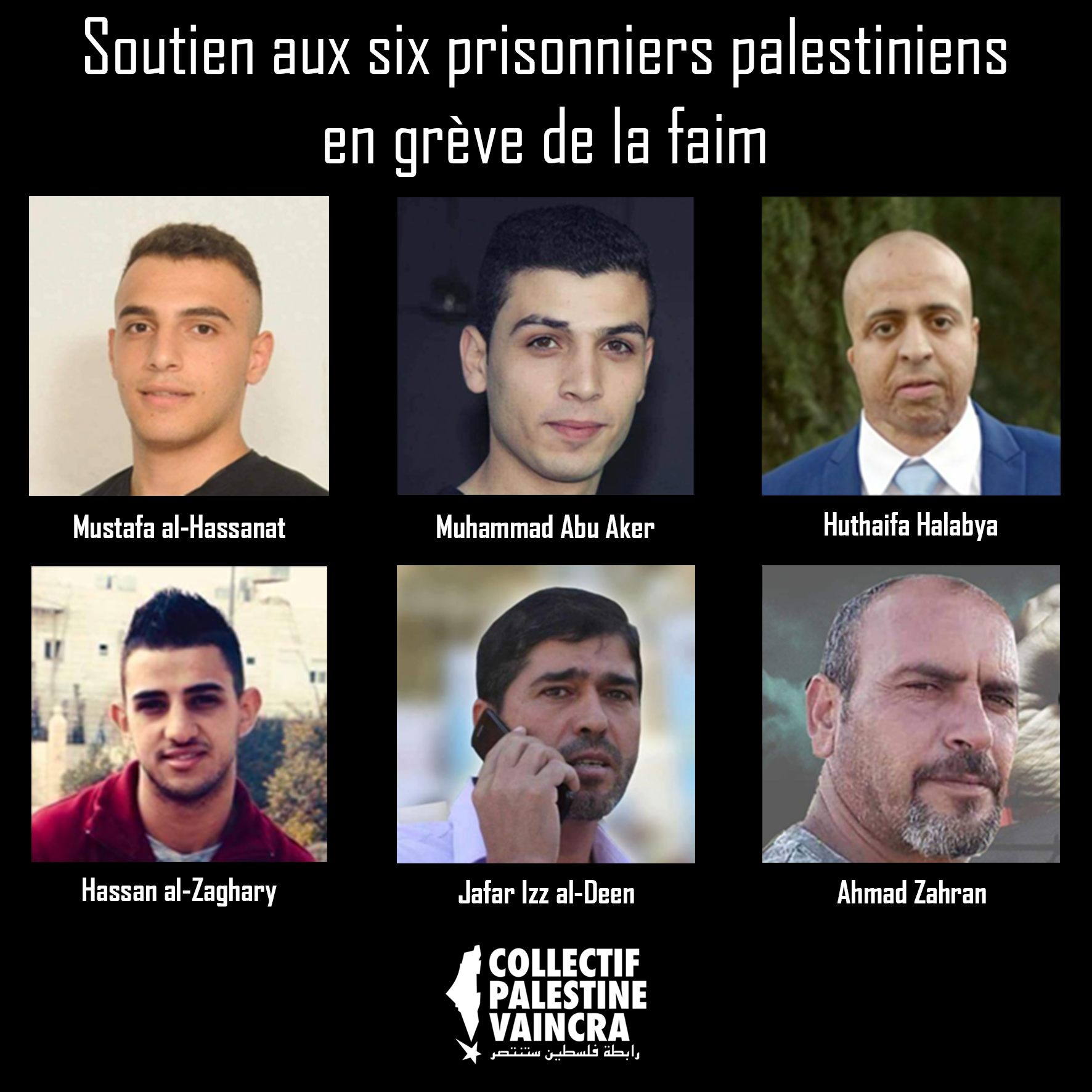 Six des 28 prisonniers en grève de la faim