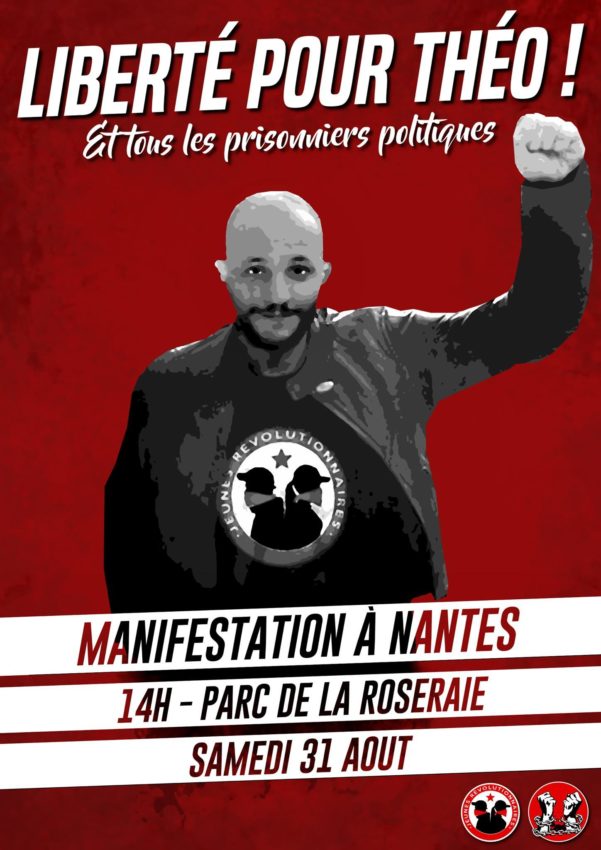 Une affiche pour une manifestation pour la libération de Théo
