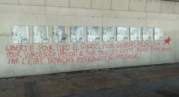 tag sur la gare de Bruxelles-Midi