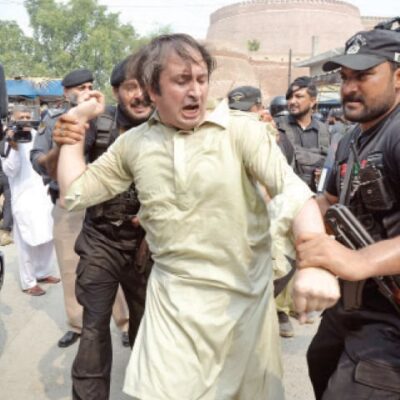 Arrestation d'un manifestant