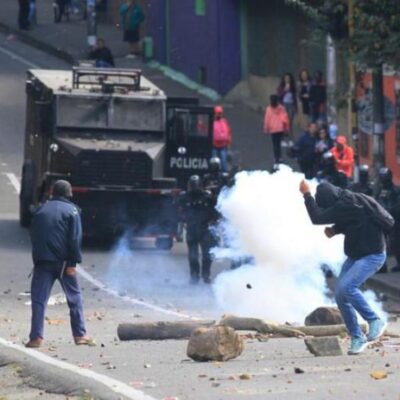 Les affrontements de Bogota