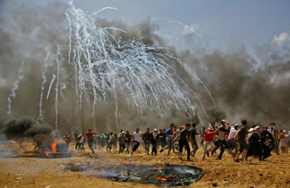 Manifestation à la frontière de Gaza (archive)