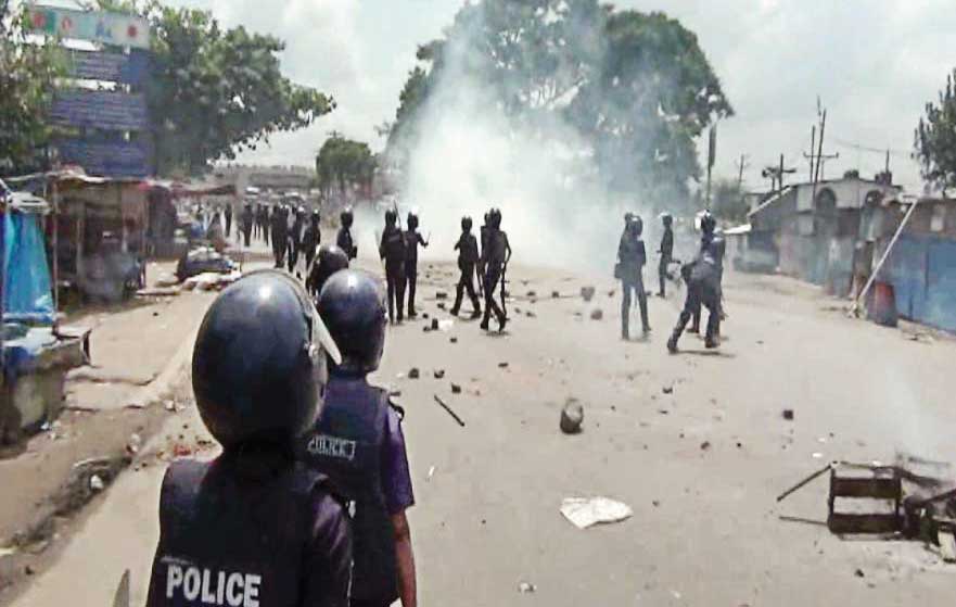 Les affrontements de Narayanganj