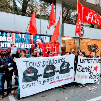 Le rassemblement de cet après-midi de bant l'ambassade d'Argentine à Bruxelles