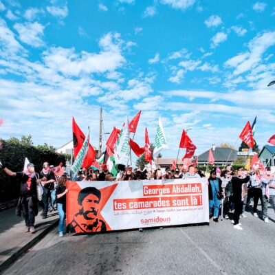 Manifestation pour la libération de Georges Abdallah à Lannemezan (archive)