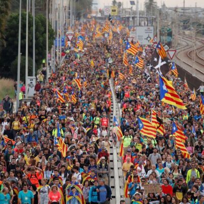 La manifestation de Barcelone