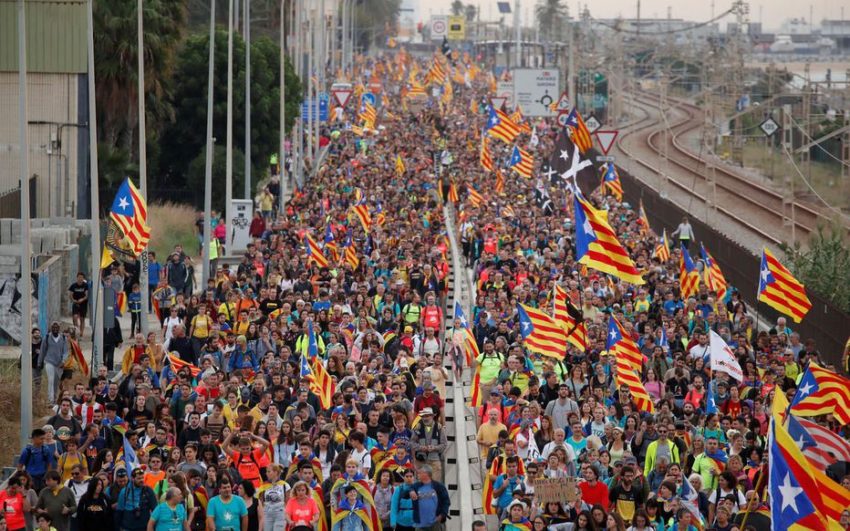 La manifestation de Barcelone