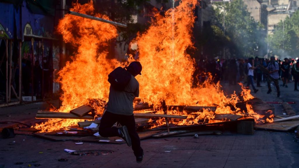 Les affrontements au Chili