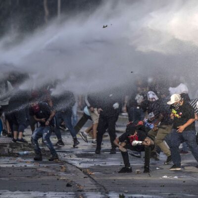 Les affrontements de mardi à Santiago