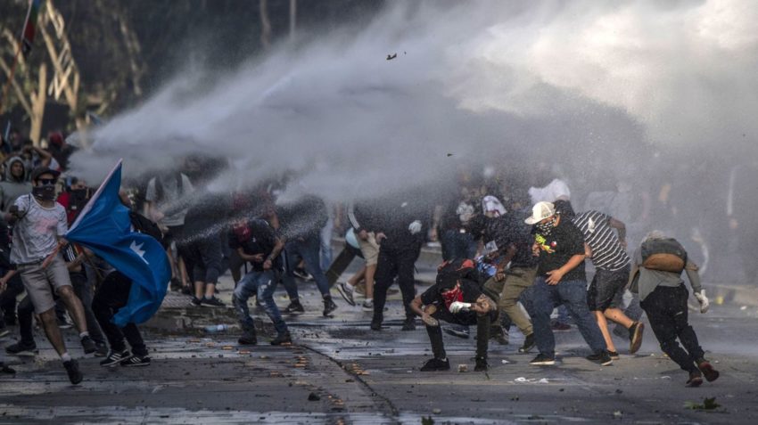 Les affrontements de mardi à Santiago