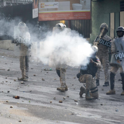 Répression de la manifestation d'hier en Haïti