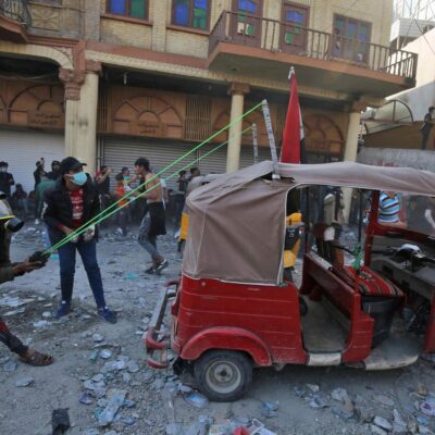 Manifestants à Bagdad