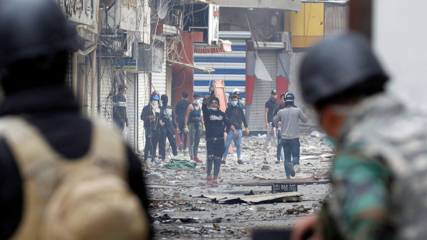 Manifestant·es à Bagdad (archive)