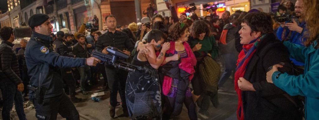 La répression de la manifestation de lundi
