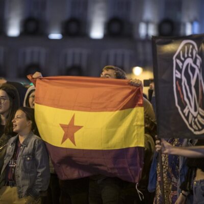 Manifestation de soutien aux prisonniers indépendantistes catalans à la Puerta del Sol (Madrid)