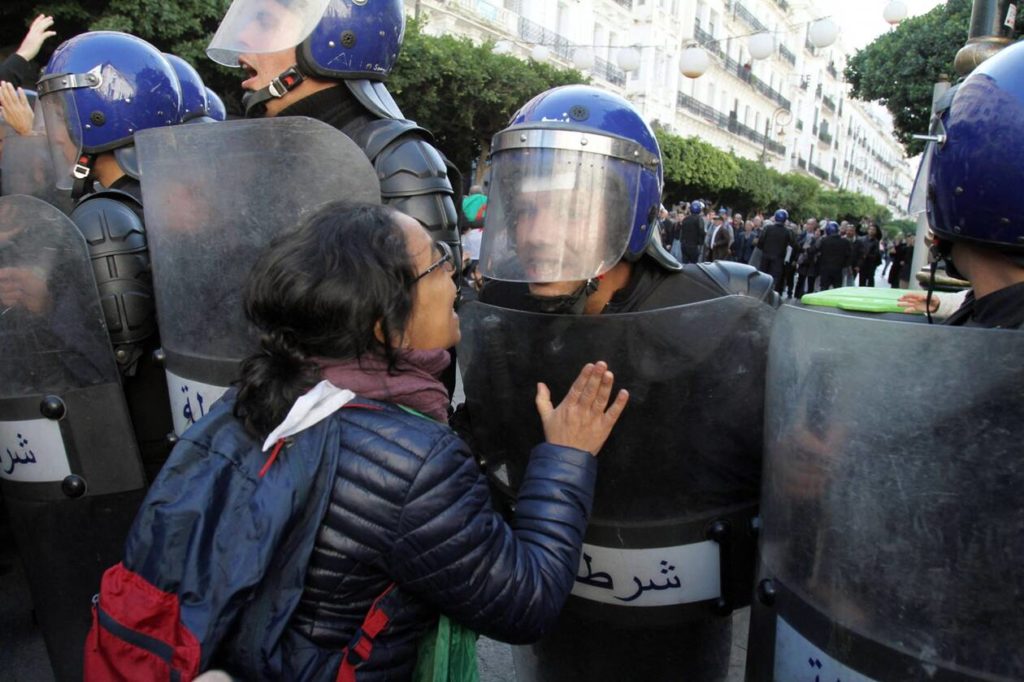 Dans le centre d'Alger hier