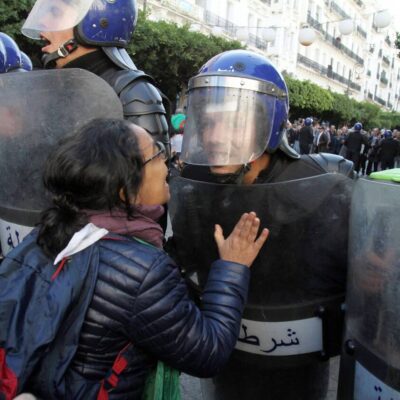 Dans le centre d'Alger hier