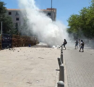 Les affrondements de lundi à Mendoza