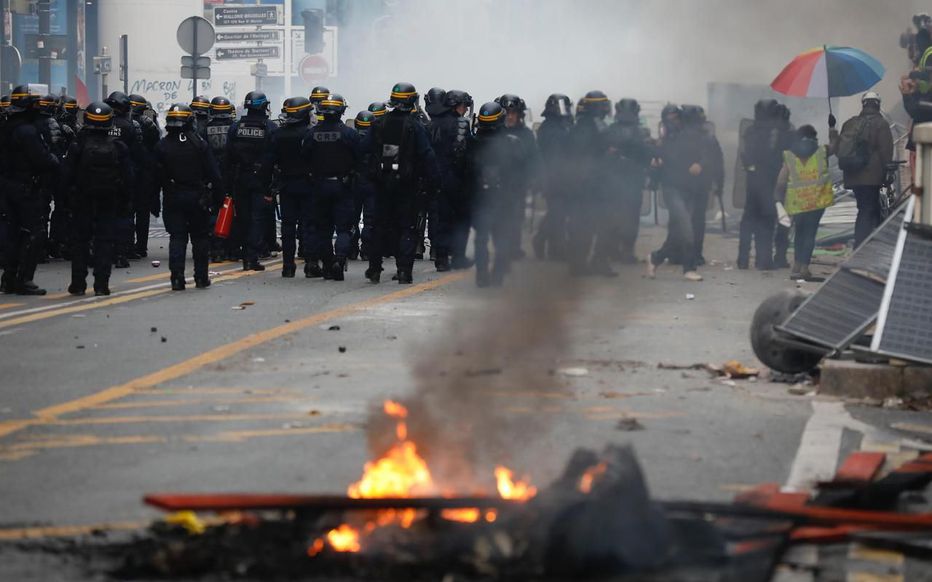 Incidents à Päris hier samedi