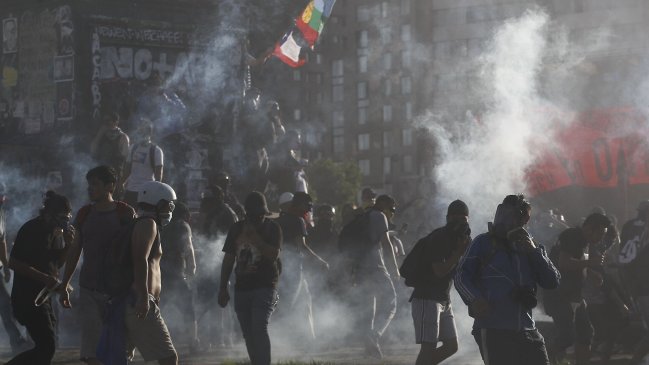 Les affrontrements de vendredi à Santiago