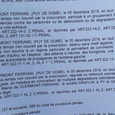 Un militant en procès pour un tag en mémoire d'une personne assassinée par la police