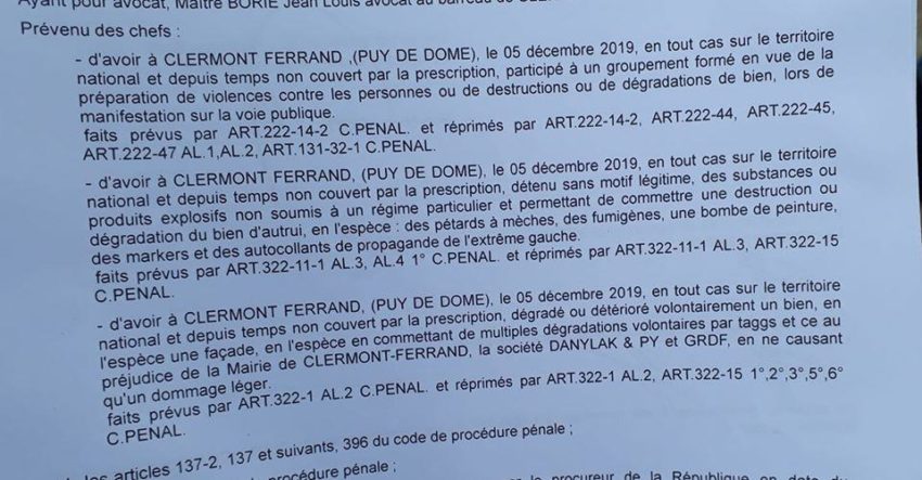 Un militant en procès pour un tag en mémoire d'une personne assassinée par la police