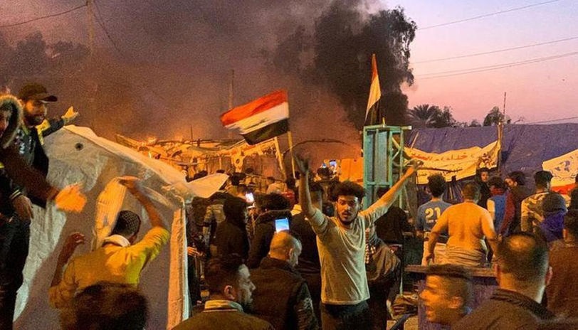 Les affrontements de Bagdad ce dimanche