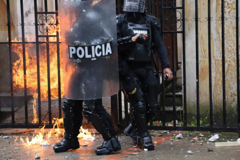 Affrontements à Bogota