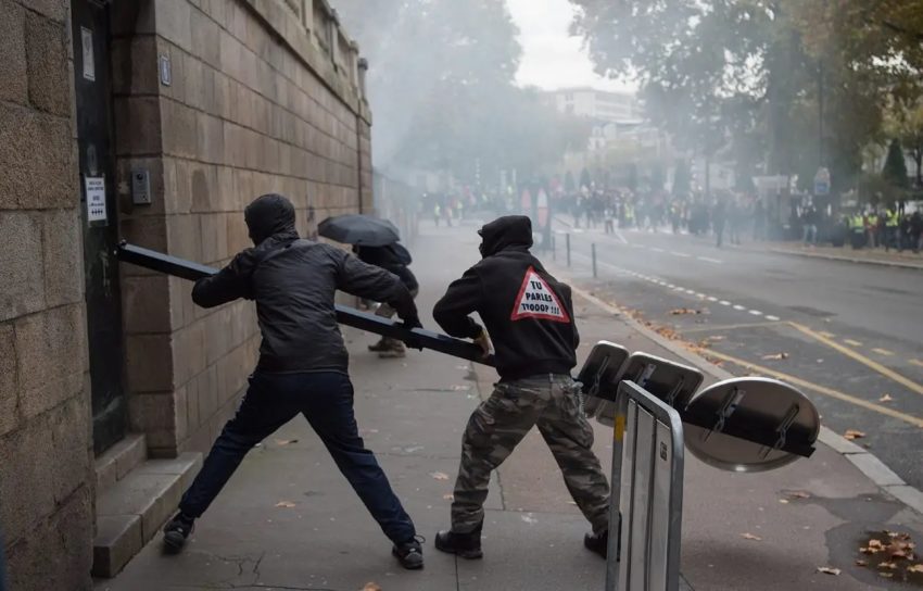 Les affrontements du 16 novembre à Nantes