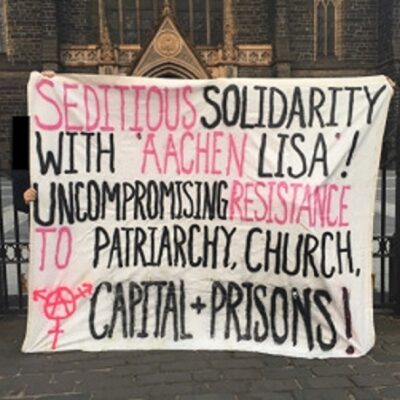 Banderole de solidarité avec Lisa