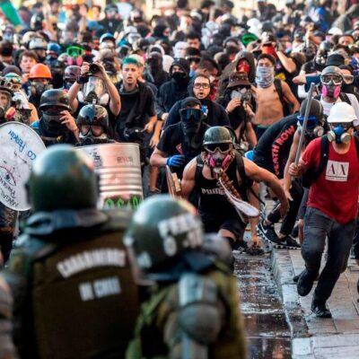 Les affrontements au Chili