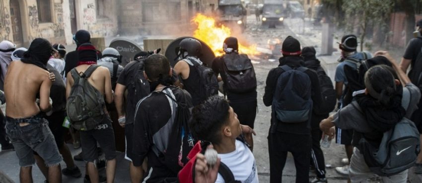 Affrontements à Santiago du Chili