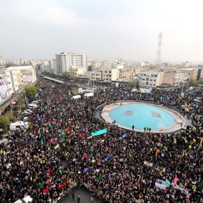 Manbifestation du 25 novembre 2019 à Téhéran