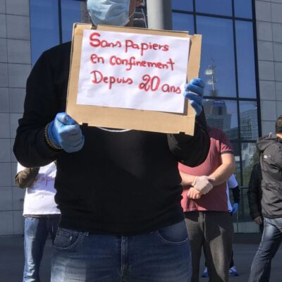 Au rassemblement d'hier