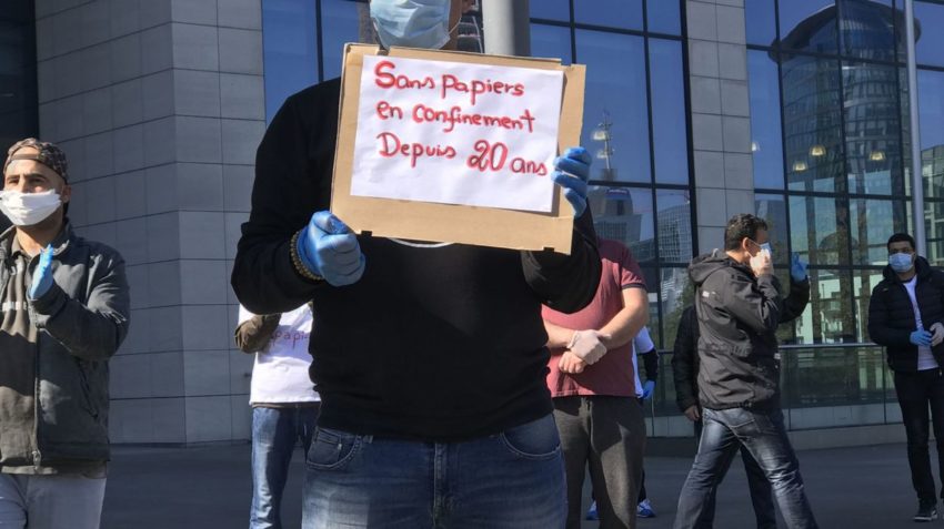 Au rassemblement d'hier