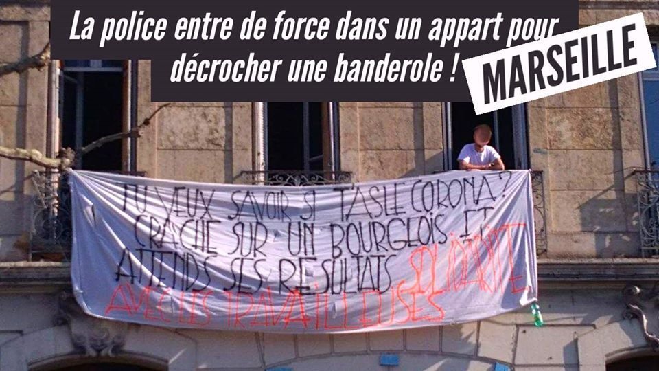 La banderole en question...