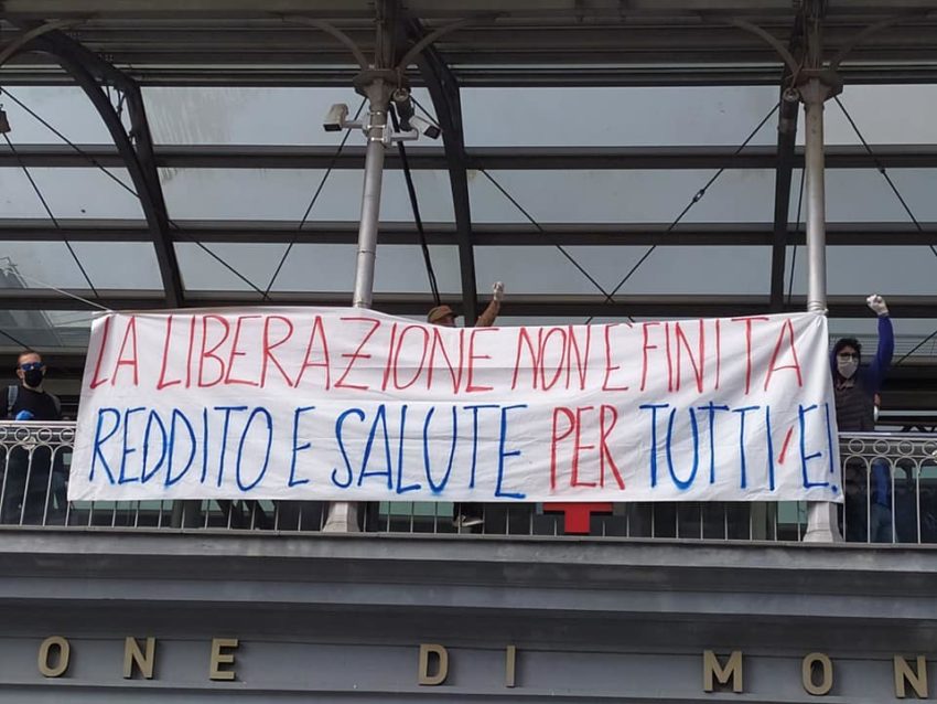 La mobilisation à Naples 
