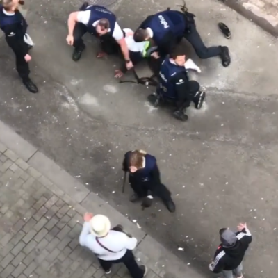 Arrestation de Kezy, un habitant des Marolles