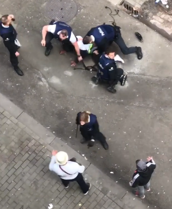 Arrestation de Kezy, un habitant des Marolles