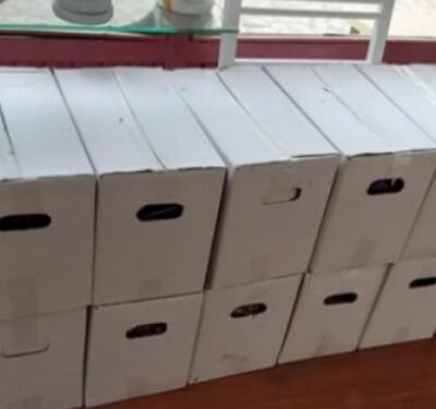 Les colis alimentaires saisis