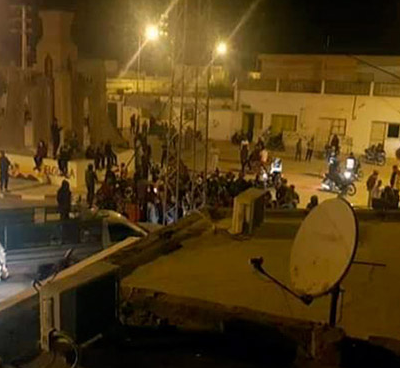 Manifestation à al-Golaa contre les conditions d'hébergement des malades