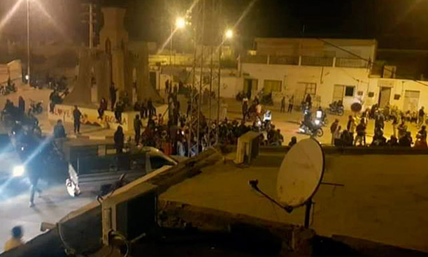 Manifestation à al-Golaa contre les conditions d'hébergement des malades