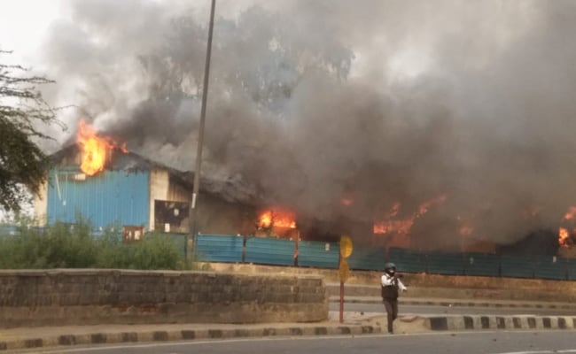 L'incendie du refuge à Dehli