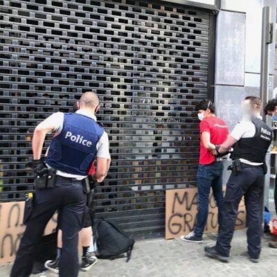 Arrestation de militant·es communistes qui distribuaient des masques gratuits